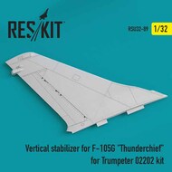 Vertical stabilizer for F-105G 'Thunderchief' OUT OF STOCK IN US, HIGHER PRICED SOURCED IN EUROPE #RSU32-0089