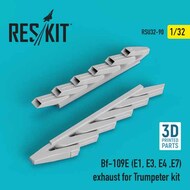  ResKit  1/32 Messerschmitt Bf.109E-1 (Bf.109E-3, Bf.109E-4, Bf.109E-7) exhaust OUT OF STOCK IN US, HIGHER PRICED SOURCED IN EUROPE RSU32-0090