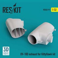 North-American/Rockwell OV-10D exhaust OUT OF STOCK IN US, HIGHER PRICED SOURCED IN EUROPE #RSU32-0091