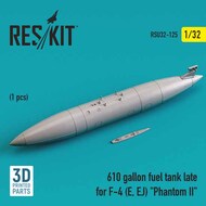  Reskit  1/32 610-gallon Fuel Tank Late for F-4E F-4EJ Phantom II RSU32-0125