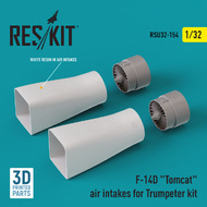  ResKit  1/32 Grumman F-14D Tomcat air intakes RSU32-0154