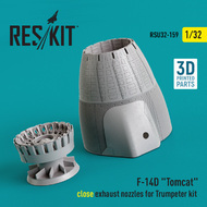  ResKit  1/32 Grumman F-14D Tomcat close exhaust nozzles RSU32-0159