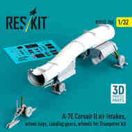  ResKit  1/32 LTV A-7E Corsair II air intakes, wheel bays, landing gears, wheels RSU32-0184