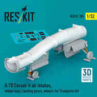  ResKit  1/32 LTV A-7D Corsair II air intakes, wheel bays, landing gears, wheels RSU32-0185