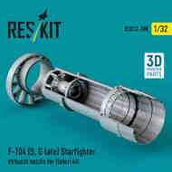 F-104G Late F-104S Starfighter Exhaust Nozzle (ITA kit) #RSU32-0208