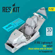 Lockheed-Martin F-35C Lightning II late cockpit (Basic edition with 3D decals) #RSU32-0227