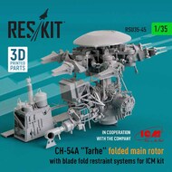 Sikorsky CH-54A 'Tarhe' folded main rotor with blade fold restraint systems OUT OF STOCK IN US, HIGHER PRICED SOURCED IN EUROPE #RSU35-0045
