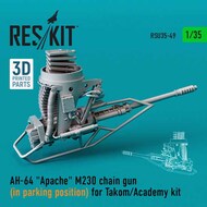  Reskit  1/35 AH-64 Apache M230 Chain Gun in Parking Postion (TAK/ACA kit) OUT OF STOCK IN US, HIGHER PRICED SOURCED IN EUROPE RSU35-0049