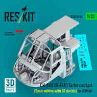 Sikorsky CH-54A (S-64E) Tarhe cockpit (Basic edition with 3D decals) #RSU35-0054