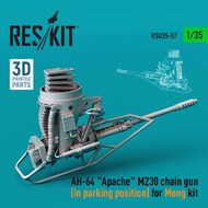  ResKit  1/35 Boeing/Hughes AH-64 Apache M230 chain gun (in parking position) OUT OF STOCK IN US, HIGHER PRICED SOURCED IN EUROPE RSU35-0057