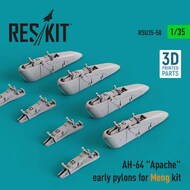  ResKit  1/35 Boeing/Hughes AH-64 Apache early pylons OUT OF STOCK IN US, HIGHER PRICED SOURCED IN EUROPE RSU35-0058