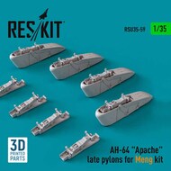  ResKit  1/35 Boeing/Hughes AH-64 Apache late pylons OUT OF STOCK IN US, HIGHER PRICED SOURCED IN EUROPE RSU35-0059