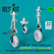 Sikorsky CH-54A 'Tarhe' landing gear (MEDIUM LOAD, M-121 bomb and other) with weighted wheels set #RSU35-0075