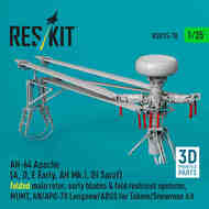 Bell/Boeing AH-64 Apache AH-64A, AH-64D, AH-64E Early, AH Mk.I, AH-64DI Saraf) folded main rotor, early blades & fold restraint systems, MUMT, AN/APG-78 Longbow/ADSS #RSU35-0078