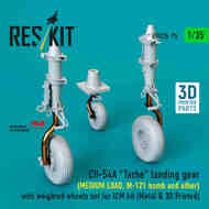 CH-54A Tarhe Landing Gear with Weighted Wheels - Medium Load (ICM kit) #RSU35-075