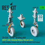 CH-54A Tarhe Landing Gear with Weighted Wheels - Heavy Load (ICM kit) #RSU35-076