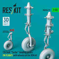 CH-54A Tarhe Landing Gear with Weighted Wheels - In Flight (ICM kit) #RSU35-077