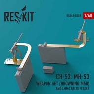  ResKit  1/48 Sikorsky CH-53, MH-53 Weapon Set (Browning M50) and ammo belts feader RSU48-0008