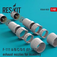  ResKit  1/48 General-Dynamics F-111A/F-111B/F-111C/F-111D/F-111E (EF-111) exhaust nozzles OUT OF STOCK IN US, HIGHER PRICED SOURCED IN EUROPE RSU48-0025