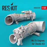  ResKit  1/48 Mil Mi-24V/VP Engines OUT OF STOCK IN US, HIGHER PRICED SOURCED IN EUROPE RSU48-0049