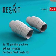  ResKit  1/48 Sukhoi Su-35 parking position exhaust nozzles OUT OF STOCK IN US, HIGHER PRICED SOURCED IN EUROPE RSU48-0055