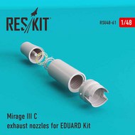 Dassault Mirage IIIC exhaust nozzles OUT OF STOCK IN US, HIGHER PRICED SOURCED IN EUROPE #RSU48-0061
