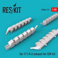  ResKit  1/48 Heinkel He.111H-6 exhaust nozzles OUT OF STOCK IN US, HIGHER PRICED SOURCED IN EUROPE RSU48-0151