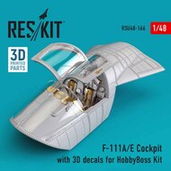  ResKit  1/48 General-Dynamic F-111A/E Cockpit with 3D decals OUT OF STOCK IN US, HIGHER PRICED SOURCED IN EUROPE RSU48-0166