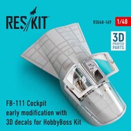 ResKit  1/48 General-Dynamics FB-111 Cockpit early modification with 3D decals RSU48-0169