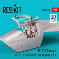  ResKit  1/48 General-Dynamics EF-111 Cockpit with 3D decals RSU48-0170