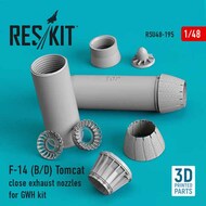  ResKit  1/48 F-14 (B,D) 'Tomcat' close exhaust nozzles for GWH kit (3D Printing) RSU48-0195