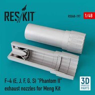  ResKit  1/48 McDonnell F-4E, F-4J, F-4F, F-4G, F-4S) Phantom II exhaust nozzles OUT OF STOCK IN US, HIGHER PRICED SOURCED IN EUROPE RSU48-0197