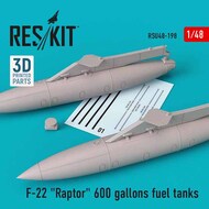  ResKit  1/48 F-22 Raptor 600 gallons fuel tanks RSU48-0198