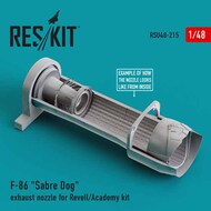  ResKit  1/48 North-American F-86D Sabre Dog exhaust nozzle OUT OF STOCK IN US, HIGHER PRICED SOURCED IN EUROPE RSU48-0215