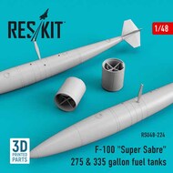  ResKit  1/48 North-American F-100D 'Super Sabre' 275 & 335 gallon fuel tanks (3D Printing) OUT OF STOCK IN US, HIGHER PRICED SOURCED IN EUROPE RSU48-0224