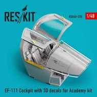  ResKit  1/48 General-Dynamics EF-111 Cockpit with 3D decals OUT OF STOCK IN US, HIGHER PRICED SOURCED IN EUROPE RSU48-0235