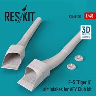  ResKit  1/48 Northrop F-5 'Tiger ll' air intakes for AFV Club kit (3D Printing) RSU48-0257