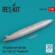 610 gallon fuel tank late for McDonnell F-4E/F-4EJ Phantom II 3D-Printed OUT OF STOCK IN US, HIGHER PRICED SOURCED IN EUROPE #RSU48-0309