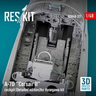 A-7D Corsair II Early Cockpit Set Detailed Edition (HAS kit) #RSU48-0321