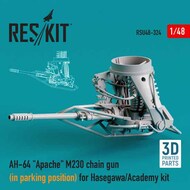  ResKit  1/48 Bell/Boeing AH-64 'Apache' M230 chain gun (in parking position) 3D-Printed OUT OF STOCK IN US, HIGHER PRICED SOURCED IN EUROPE RSU48-0324
