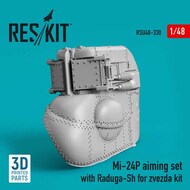 Mil Mi-24P aiming set with Raduga-Sh for zvezda kit 3D-printed #RSU48-0330