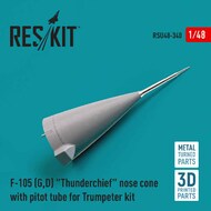  ResKit  1/48 Republic F-105D/F-105G Thunderchief nose cone with pitot tube OUT OF STOCK IN US, HIGHER PRICED SOURCED IN EUROPE RSU48-0340