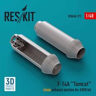 F-14A Tomcat Closed Exhaust Nozzle Set (GWH kit) #RSU48-0371