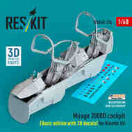 Mirage 2000D Cockpit Set (KIN kit) Basic Edition #RSU48-0376