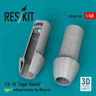 F-18E F-18F Super Hornet EA-18G Growler Exhaust Nozzles Type 1 (MNG kit) #RSU48-0520