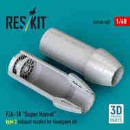 F-18E F-18F Super Hornet EA-18G Growler Exhaust Nozzles Type 2 (HAS kit) #RSU48-0523