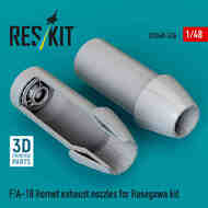 F/A-18 Hornet exhaust nozzles (designed to be used with Hasegawa kits) (3D Printed) #RSU48-0536