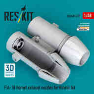 F/A-18 Hornet exhaust nozzles (designed to be used with Kinetic Model kits) (3D Printed) #RSU48-0537