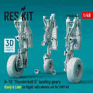 A-10A A-10C Thunderbolt II Landing Gears (in flight) with Wheels (GWH kit) #RSU48-0540