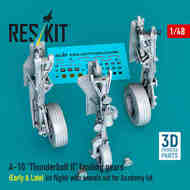 A-10A A-10C Thunderbolt II Landing Gears (in flight) with Wheels (ACA kit) #RSU48-0542
